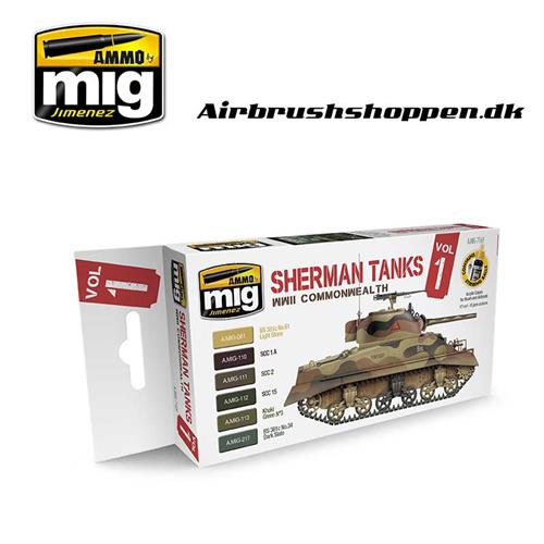 A.MIG 7169 Set Sherman Tanks Vol. 1 (WWII Commonwealth)  